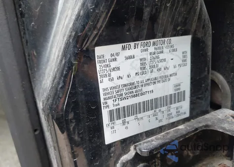 2008 Ford F-250 Fx4/King Ranch/Lariat/Xl/Xlt z USA, uszkodzony, nr VIN 1FTSW21588EB07115